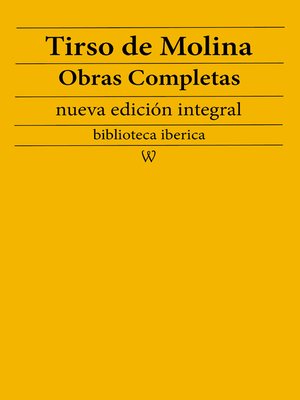 cover image of Tirso de Molina Obras completas